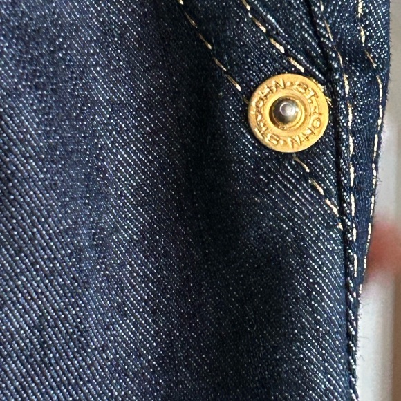 St.John Sport Dark Wash Blue Jeans Designer Chic Quiet Luxury Preppy Women Sz 12 - Picture 12 of 16